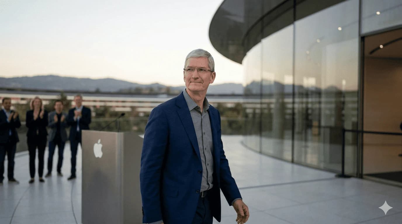Apple CEO Tim Cook to Step Down Following 15-Year Tenure