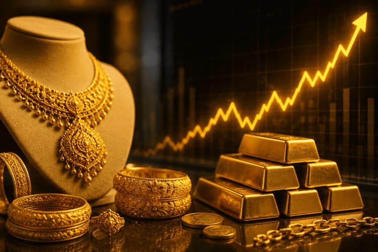 Gold Price Rises to Rs. 442,636 per Tola in Pakistan