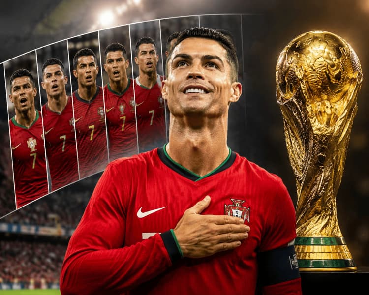 Ronaldo Becomes First Man to Score at Six Fifa World Cups
