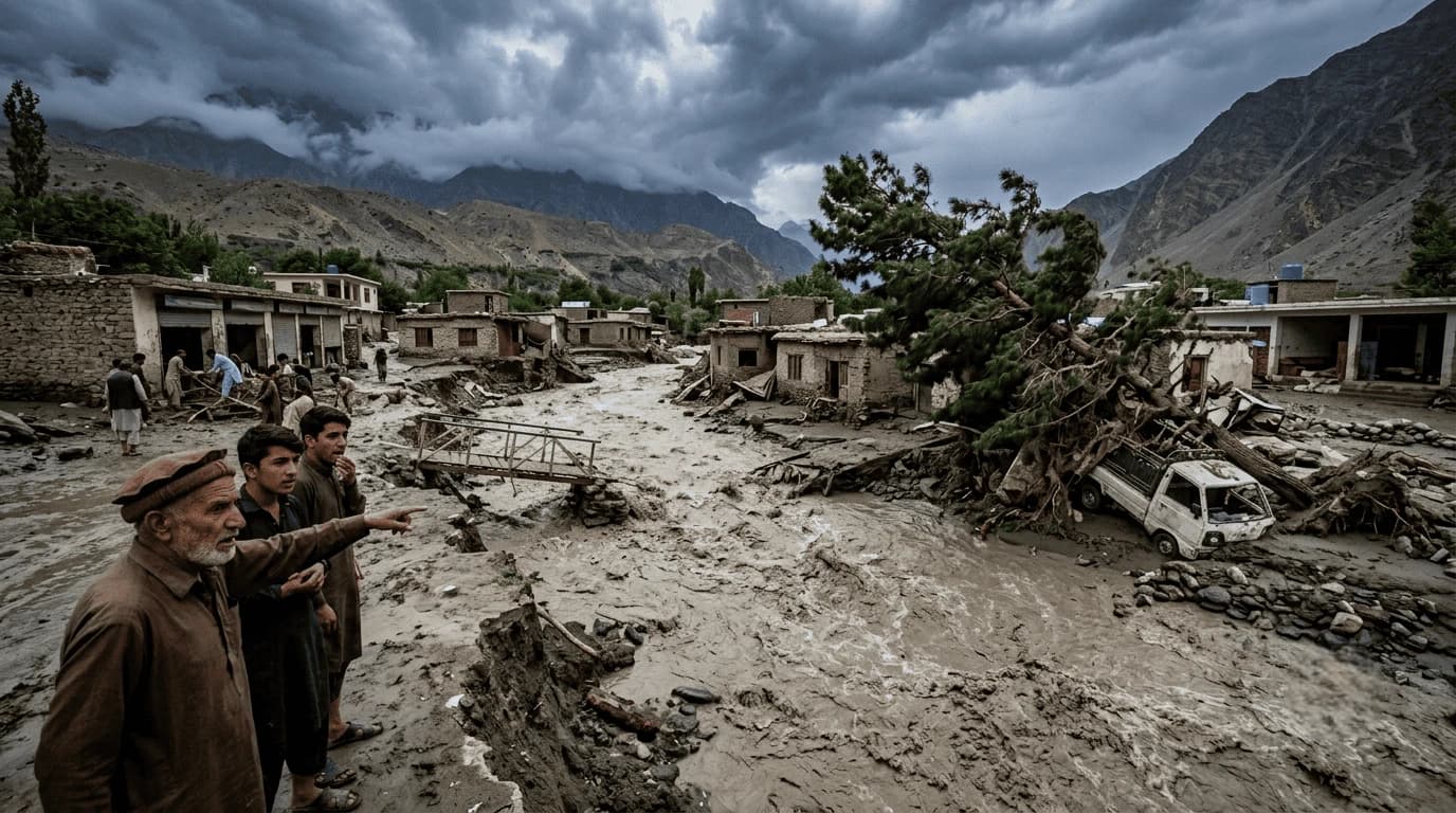 Cloudburst Causes Flash Floods and Damage in Chilas