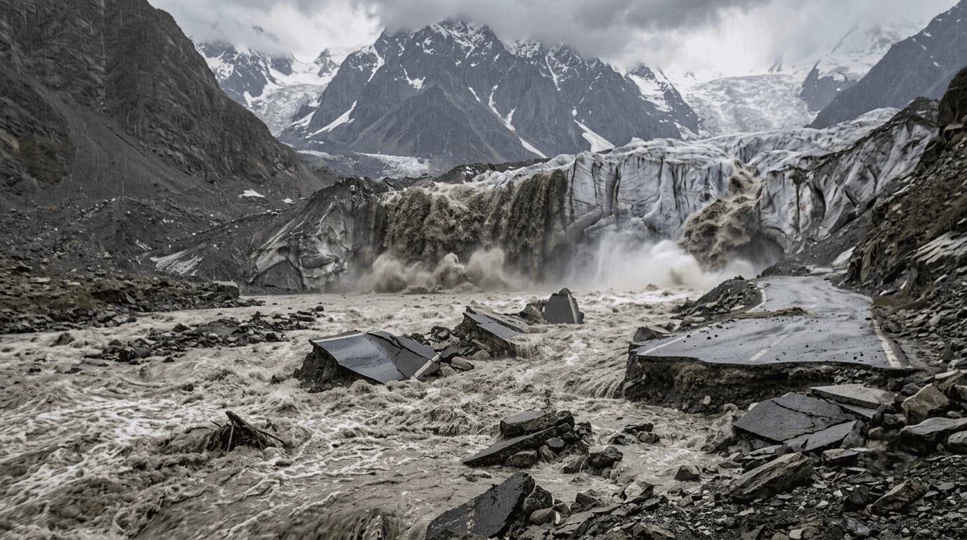 NDMA Warns Northern Areas Travelers About Glacier Flood Risk