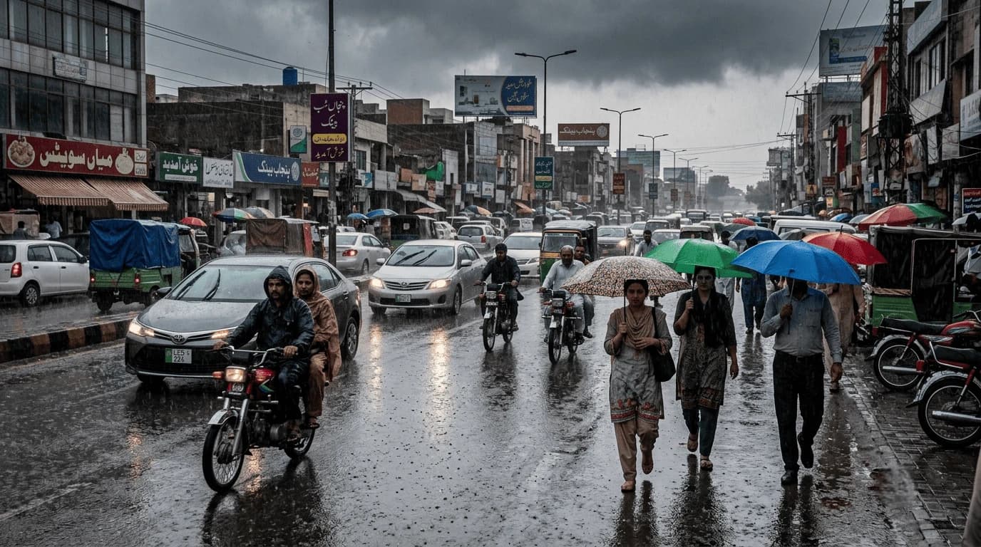 Punjab Rain Alert: PDMA Forecasts Showers Across Most Districts for Two Days