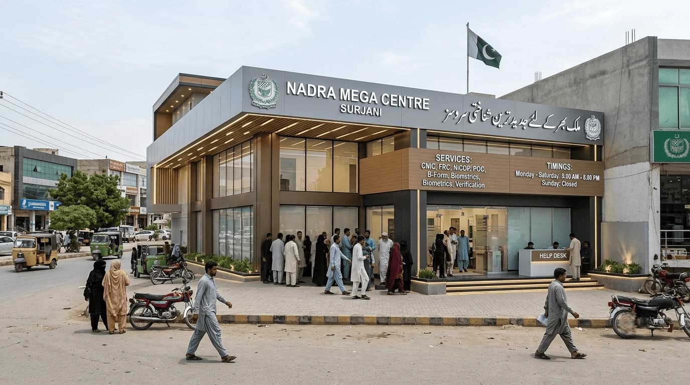 NADRA Mega Centre in Surjani: Location, Services and Timings Explained