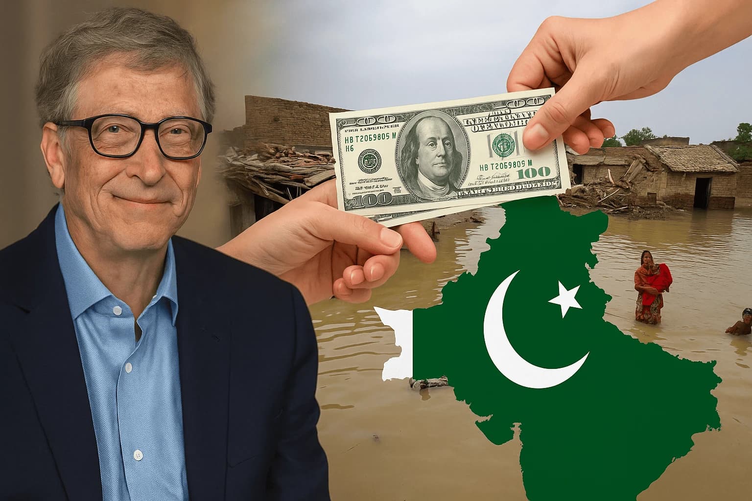 Bill Gates Donates $1 Million to Support Pakistan Flood Victims