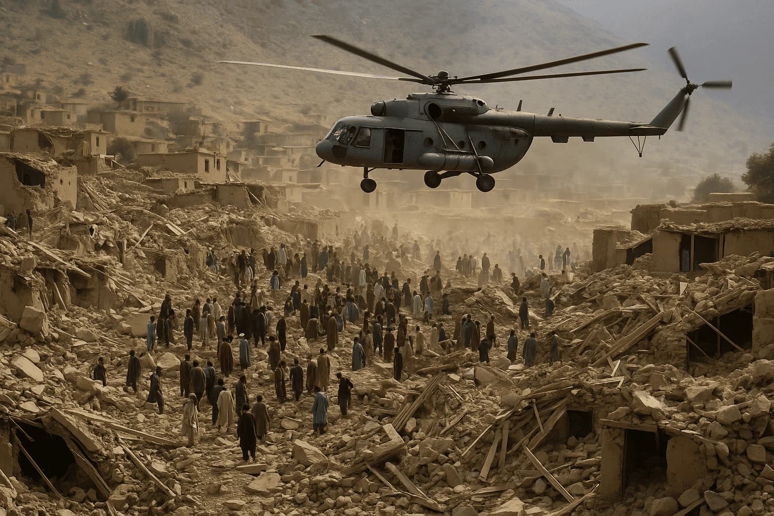 Massive Earthquake in Afghanistan: Helicopters Rush to Rescue After 800 Deaths