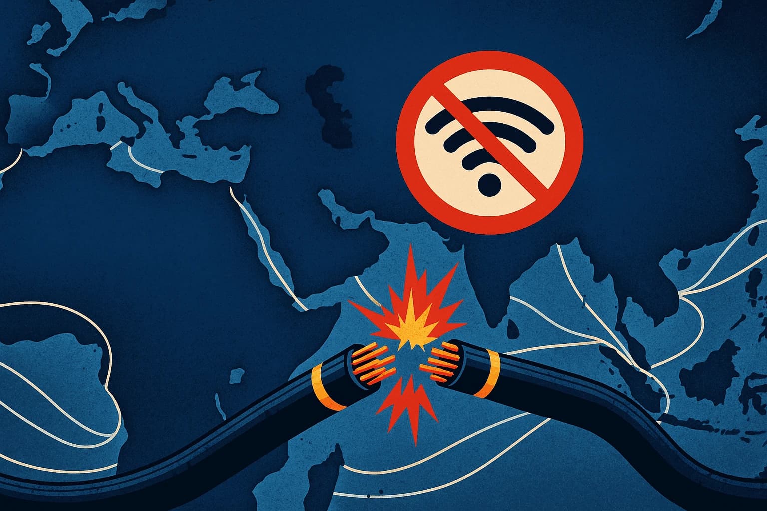 Asia and Middle East Suffer Internet Outages as Red Sea Undersea Cables Cut