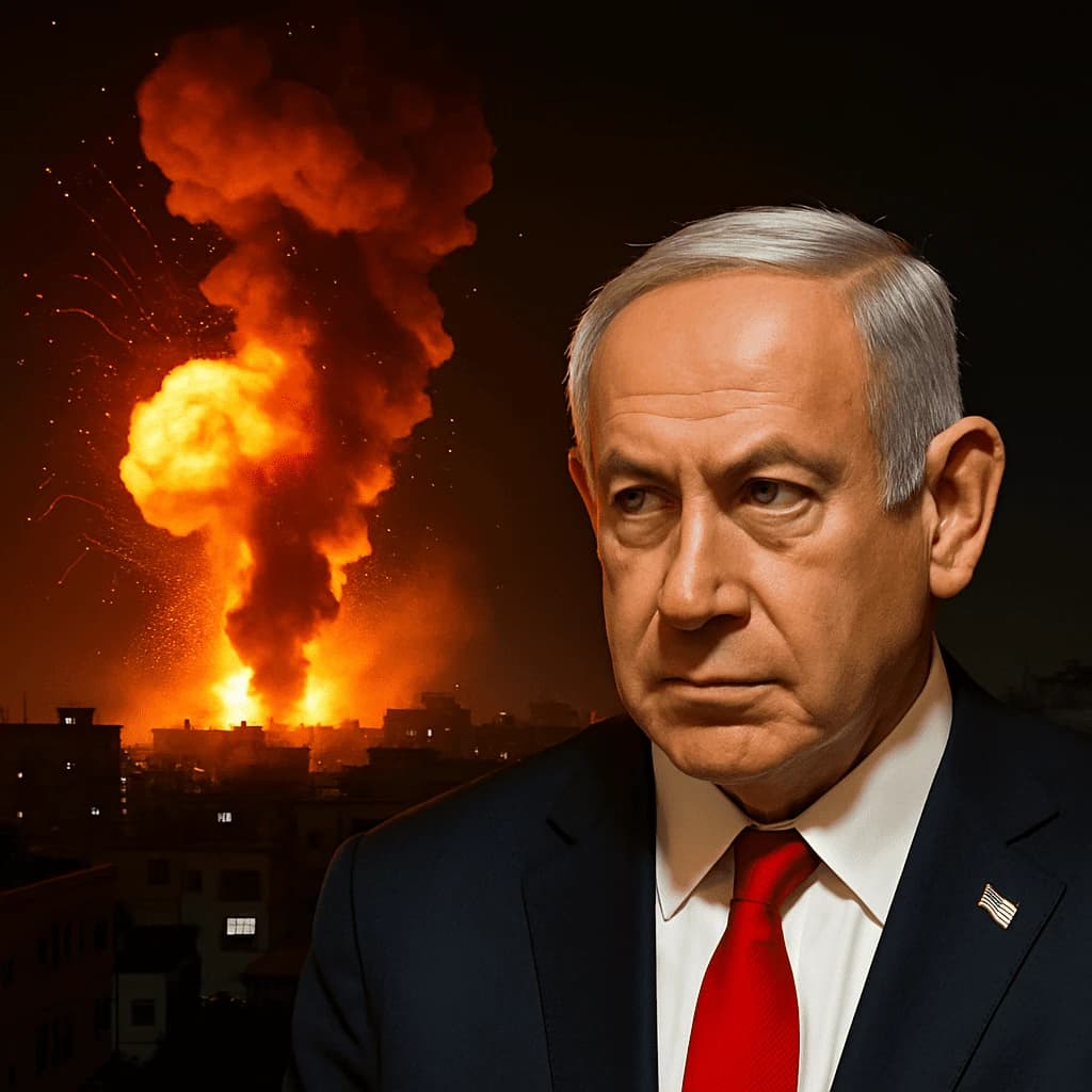 Israel Attacks Gaza, Netanyahu Tells Civilians to Leave