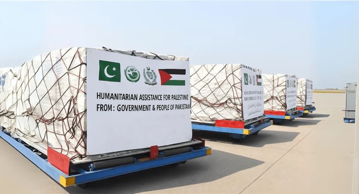 Pakistan Sends 23rd Humanitarian Relief Aid Shipment to Palestine