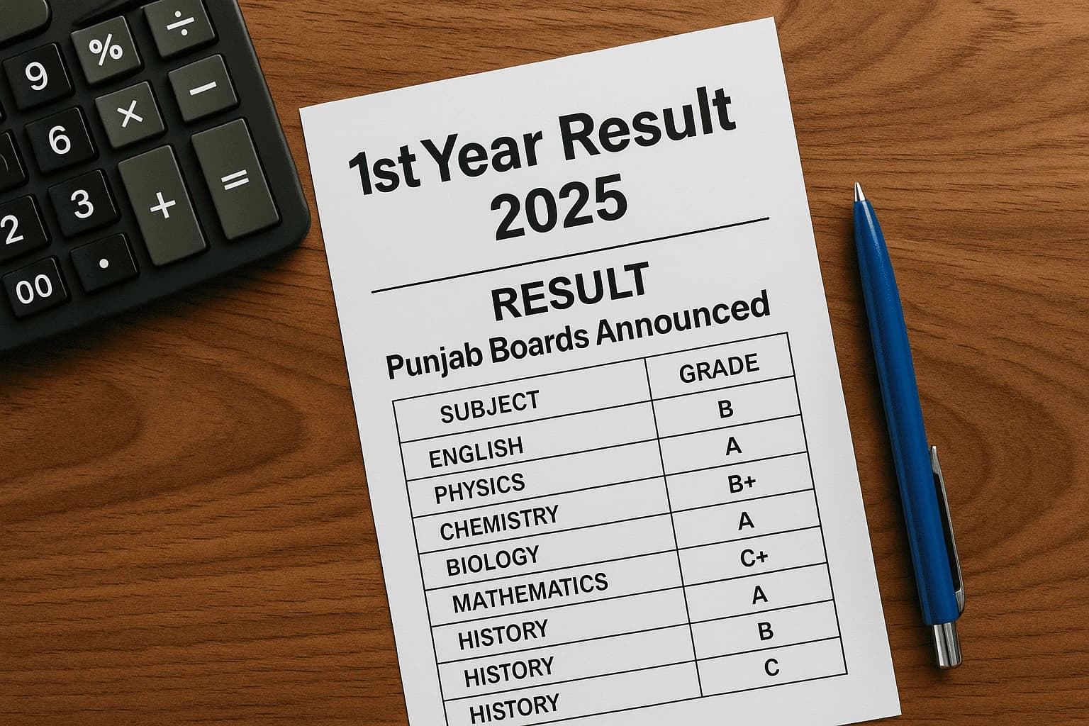 1st Year Result 2025 All BISE Punjab Boards Announced