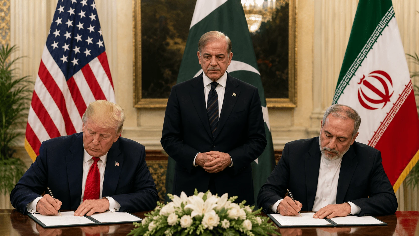 PM Shehbaz Signs Historic Islamabad Agreement Between US and Iran