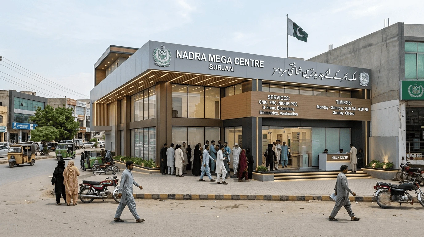 NADRA Mega Centre in Surjani: Location, Services and Timings Explained